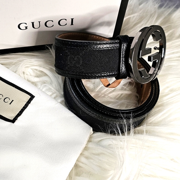 GUCCI BELT BLACK - Picture 1 of 10